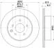 HELLA PRO NISSAN гальмівний диск задн. вентил. X-Trail,Qashqai,Renault Koleos PAGID 8DD 355 118711 (фото 4)