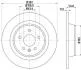 Диск гальмівний задн. Ford Galaxy/Kuga/S-MAX 2,0-2,2 TDCI 08- PAGID 8DD 355 118841 (фото 1)