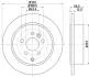 HELLA PRO LAND ROVER гальмівний диск задн. FREELANDER 2 PAGID 8DD 355 118911 (фото 1)