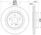 HELLA PRO DB диск гальмівний задн. W204 PAGID 8DD 355 118941 (фото 4)