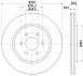 HELLA PRO NISSAN диск гальмівний передн. Navara, Pathfinder (17) PAGID 8DD 355 119-001 (фото 4)