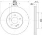 HELLA PRO DB диск гальмівний передн. W176 HELLA PAGID 8DD 355 119-591 (фото 4)