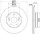 HELLA PRO TOYOTA гальмівний диск передн.Auris 12-, Corolla 13- HELLA PAGID 8DD 355 119-661 (фото 4)