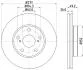 HELLA PRO TOYOTA гальмівний диск передн.Auris 12-, Corolla 13- PAGID 8DD 355 119661 (фото 4)