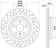 HELLA PRO HIGH CARBON DB диск гальмівний задн.GLE W166 11- HELLA PAGID 8DD 355 122-551 (фото 4)