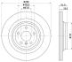 HELLA DB диск гальмівний задн.GLE W166 11- HELLA PAGID 8DD 355 122-561 (фото 4)