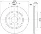 Гальмівний диск Nissan X-Trail Renault Koleos II 04.14- PAGID 8DD 355 123061 (фото 1)