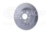 HELLA PRO HIGH CARBON DB диск гальмівний задн. Vito 95-03 (280*10) PAGID 8DD 355 127241 (фото 3)