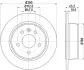 HELLA PRO HIGH CARBON DB диск гальмівний задн. Vito 95-03 (280*10) PAGID 8DD 355 127241 (фото 4)