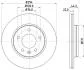 HELLA PRO HIGH CARBON VW диск гальмівний задн. (вентил.) T5 03- (294*22) PAGID 8DD 355 128031 (фото 1)