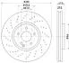 HELLA PRO HIGH CARBON DB гальмівний диск передн. W211, W220 PAGID 8DD 355 128151 (фото 4)