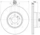 Диск гальмівний перед. Land Rover Range Rover 05- PAGID 8DD 355 128381 (фото 1)
