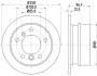 HELLA PRO HIGH CARBON DB диск гальмівний задн. Sprinter VW LT 96- (258*12) HELLA PAGID 8DD 355 128-401 (фото 4)