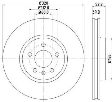 Гальмівні диски передні Audi A4/A5/Q5 2007- (320x30mm) PAGID 8DD 355 128721
