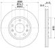 HELLA PRO HIGH CARBON диск гальмівний передній (280*24) RENAULT Duster 10-, Laguna 1.5DCI 07-, Megane 08- HELLA PAGID 8DD 355 129-121 (фото 4)