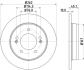 HELLA PRO HIGH CARBON HYUNDAI гальмівний диск задній Elantra 11-, Veloster HELLA PAGID 8DD 355 129-451 (фото 4)