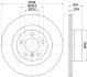 HELLA PRO HIGH CARBON BMW диск гальмівний задн. X3 F25,X4 F26 11- HELLA PAGID 8DD 355 129-811 (фото 4)