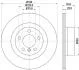 HELLA PRO HIGH CARBON BMW диск гальмівний задн. X3 F25,X4 F26 11- PAGID 8DD 355 129811 (фото 4)