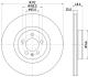 HELLA PRO VW гальмівний диск передн. POLO VI 17- HELLA PAGID 8DD 355 132-011 (фото 4)