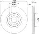 HELLA PRO FIAT гальмівний диск передн. TIPO 1.4, 1.6 PAGID 8DD 355 132131 (фото 1)