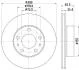 HELLA PRO FIAT диск гальмівний передн. Ducato, Citroen Jumper, Peugeot 94- PAGID 8DD 355 132141 (фото 1)