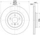 HELLA PRO HIGH CARBON BMW гальмівний диск задній 1 (F40), 2 Gran Coupe (F44), X2 (F39) HELLA PAGID 8DD 355 132-301 (фото 4)