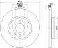 HELLA PRO HIGH CARBON VW диск гальмівний передн. AMAROK 2.0 11- HELLA PAGID 8DD 355 132-561 (фото 1)