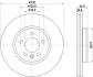 HELLA PRO HIGH CARBON VW диск гальмівний передн. AMAROK 2.0 11- PAGID 8DD 355 132561 (фото 1)