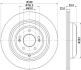 HELLA PRO HIGH CARBON KIA гальмівний диск задн. STINGER 2.0 17-, GENESIS HELLA PAGID 8DD 355 132-661 (фото 4)