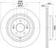 HELLA PRO HIGH CARBON KIA гальмівний диск задн. STINGER 2.0 17-, GENESIS PAGID 8DD 355 132661 (фото 4)