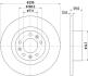 HELLA PRO PEUGEOT диск гальмівний задн. 508 2.0 14-18 HELLA PAGID 8DD 355 132-841 (фото 4)