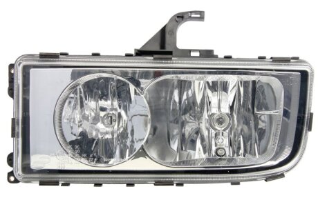 Фара Лів (H1/H7/W5W, електричн, з мотором, 24В, функції світла: ближнє світло, габаритне світло, дальнє світло, колір відбивача: хром) MERCEDES AXOR 2 10.04- HELLA 1DB247011031