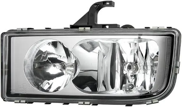 Фара Прав (H1/H7/W5W, електричн, з мотором, колір відбивача: хром) MERCEDES AXOR 2 10.04- HELLA 1DB247011041 (фото 1)
