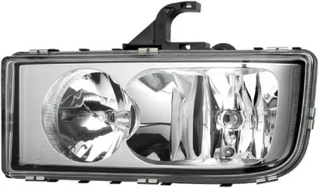 Фара Прав (H1/H7/W5W, електричн, з мотором, колір відбивача: хром) MERCEDES AXOR 2 10.04- HELLA 1DB247011041