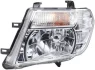 NISSAN фара основна H4 з мотором регул.лів.Navara,Pathfinder III 05- HELLA 1EE 238 055011