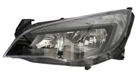 OPEL фара основна галоген з мотором,H7/H7 W21/5W лів.Astra J 09- HELLA 1EG 010 011611