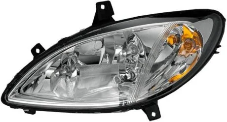 DB Фара основна з мотором регул. H7/H7 прав.Viano,Vito 03- HELLA 1EG 246 041011