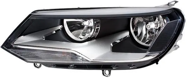VW Фара основная галоген с мотором,с лампами H15 H7/H7 W5W WY21W прав.Touareg 10- HELLA 1EJ 010 328221 (фото 1)