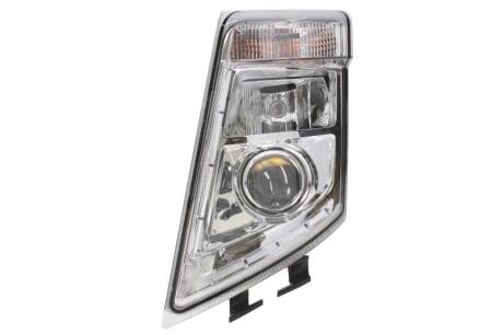 Фара Лів (H7/H7/LED/PY21W, ручн, без мотора, колір відбивача: хром, колір повороту: прозор) VOLVO FH, FH II, FH16, FM 09.05- HELLA 1EL010478091