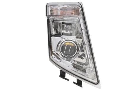 Фара Прав (H7/H7/LED/PY21W, ручн, без мотора, колір відбивача: хром, колір повороту: прозор) VOLVO FH, FH II, FH16, FM 09.05- HELLA 1EL010478101