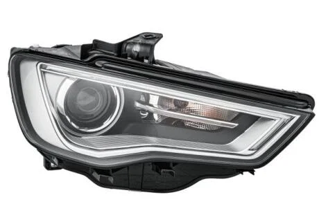 VW Фара основная Bi-Xenon (черная) с мотором,без ламп,без предвк.прибора D3S PSY24W прав.Audi A3 12- HELLA 1EL 010 740321
