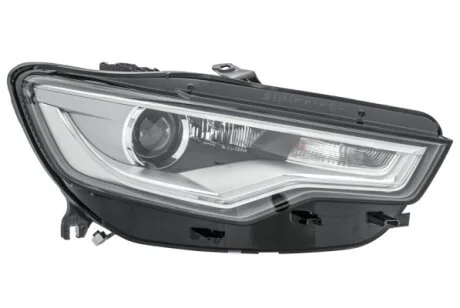VW Фара основная Bi-Xenon с мотором,без ламп,без предвкл.прибора D3S/H7 PSY24W с дневн.светом прав.Audi A6 11- HELLA 1EL 011 150361