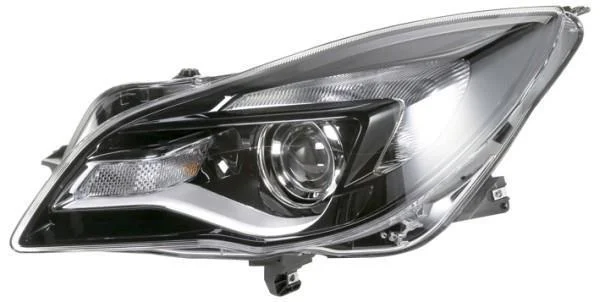 OPEL фара основна галоген з мотором з лампами AVL HIR2 PY21W W21W з денне.світлом прав.Insignia 08/13 - HELLA 1EL 011 165721 (фото 1)