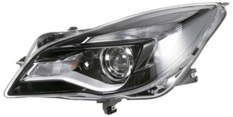 OPEL фара основна галоген з мотором з лампами AVL HIR2 PY21W W21W з денне.світлом прав.Insignia 08/13 - HELLA 1EL 011 165-721