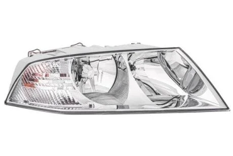 SKODA фара основна галоген з мотором,без ламп H7/H1 PY21W W5W прав.Octavia II 04- HELLA 1EL 354 027021