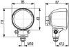 Робоча лампа (H9, 12В, 65Вт x113ммx85мм) MASSEY FERGUSON 7246 ACTIVA, 7247 S ACTIVA, 7270, 7240, 7245 S, 7345 S, 7347 S, 7360, 7370 HELLA 1G0996176041 (фото 3)