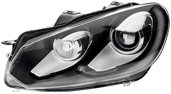 VW фара основна Bi-Xenon з мотором,без газоразр.лампи,без предвкл.приладу D1S PY21W W5W з денний.світлом прав.Golf VI 08- HELLA 1ZS 009 902521 (фото 1)