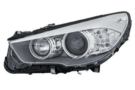 BMW Фара основная Bi-Xenon с мотором,без газоразр.лампы,без предвкл.прибора,D1S/H7 PY24W с дневн.светом лів.5 Gran Turismo F07 09- HELLA 1ZS 010 130611