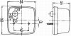 Ліхтар лів/прав CATERPILLAR 950G, 962G, 966G, 972G, M312, M313C, M315, M315C, M316C, M318, M318C, M320, M322C HELLA 2BA003014011 (фото 2)