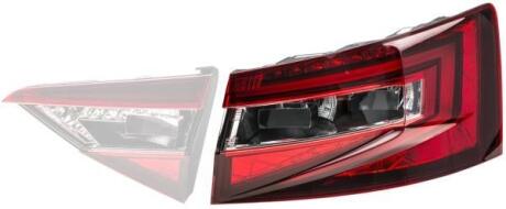 SKODA Задній ліхтар правий LED SUPERB III Універсал (3V5) 15- HELLA 2SK 354 832-081